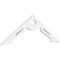 Ekena Millwork Pitch Cena Architectural Grade PVC Gable Pediment, 36"W x 12"H x 1"P (8/12) GPP036X012X100CEN - alternate 1